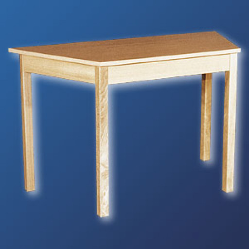 Trapeztisch aus Holz 120 cm x 60 cm