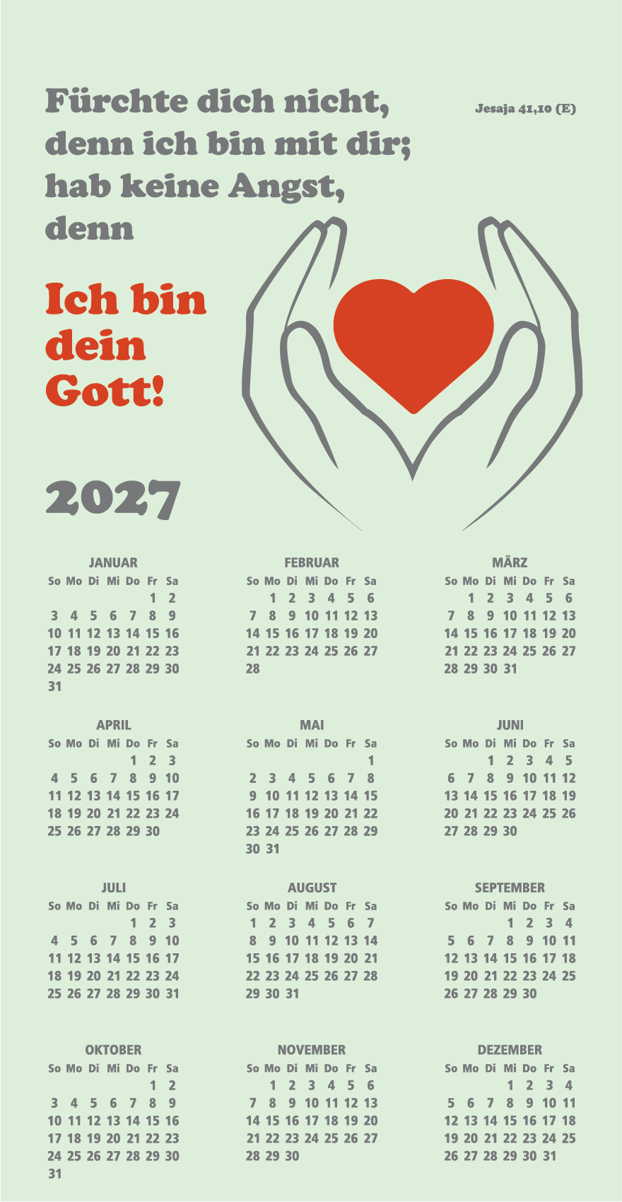 Jahreslosungskalender 2007 - Vlieskalender